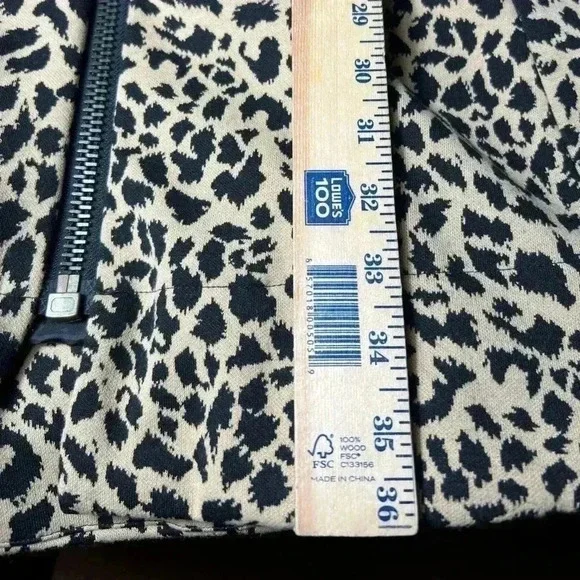 Grace Dane Lewis Leopard Print Flared Dress Coat – Size 4 - Picture 10 of 11